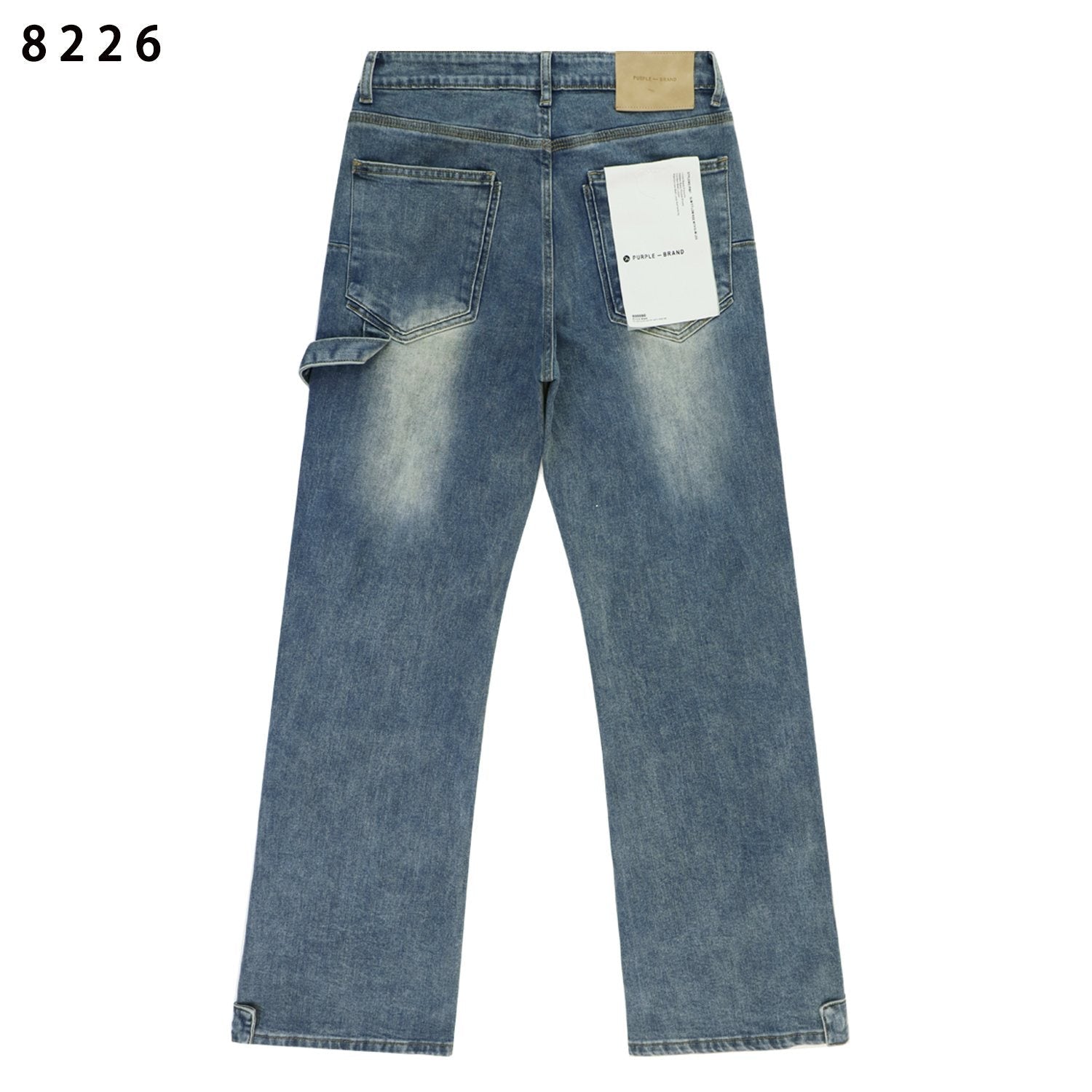 Purple Brand Washed Blue Denim Jeans — back