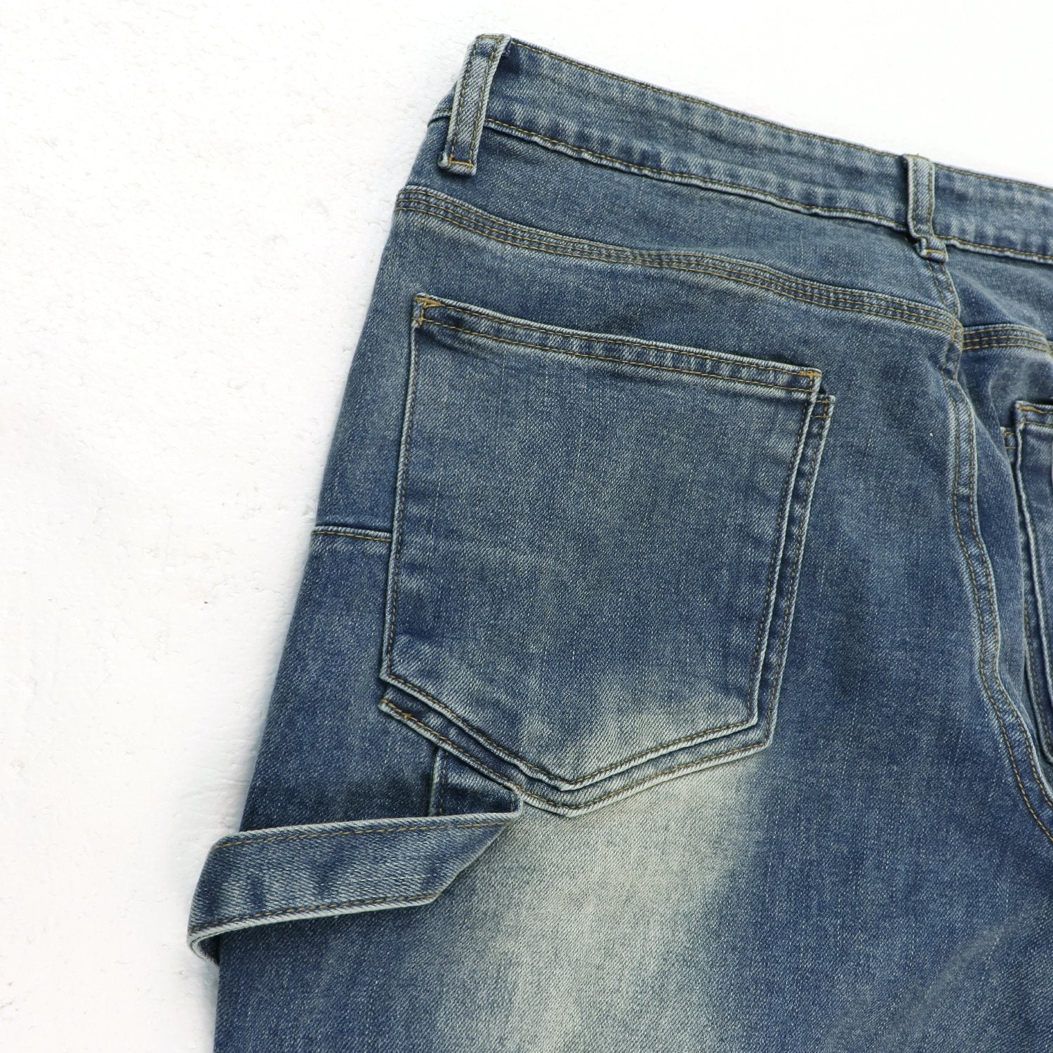 Purple Brand Washed Blue Denim Jeans — detail
