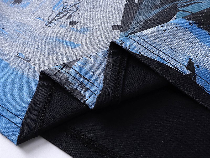 Godspeed Astronaut Car Graphic T-Shirt — detail