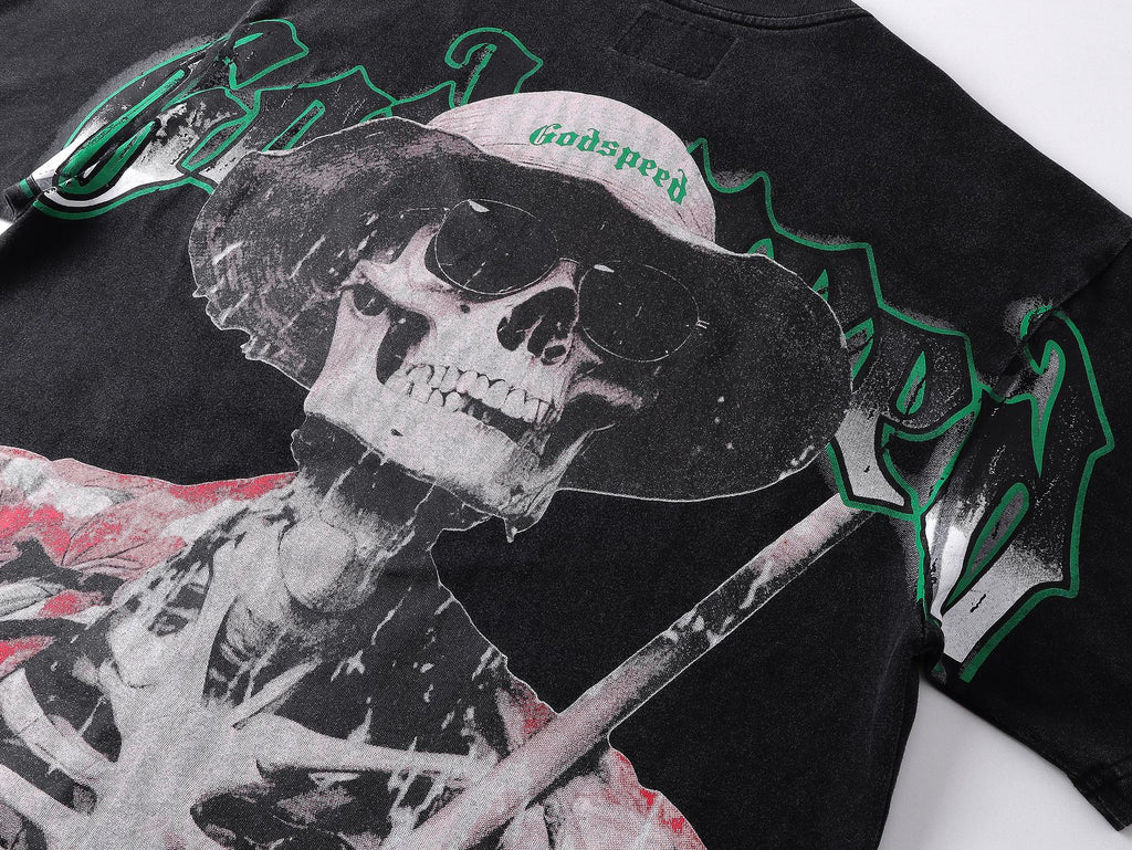 Godspeed Skeleton Graphic Short-Sleeve T-Shirt — detail