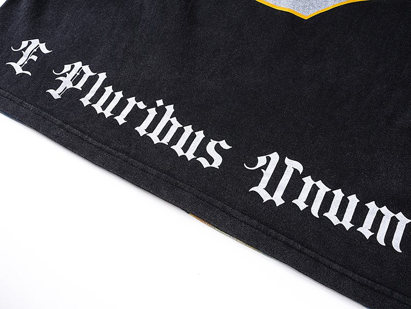 Godspeed Washed Black Racing Graphic T-Shirt — detail