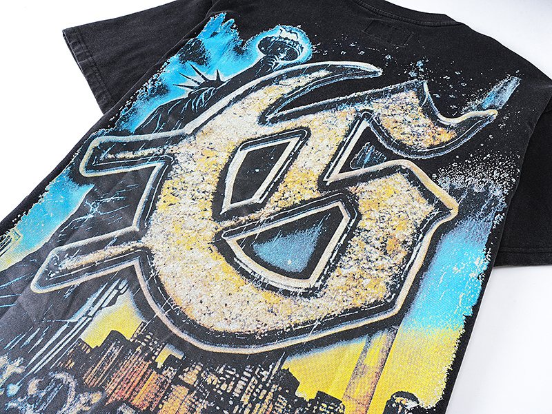 Godspeed Skull Car Graphic T-Shirt — detail