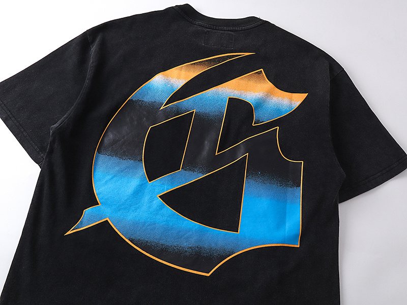 Godspeed E Pluribus Unum Washed Black Graphic T-Shirt — detail