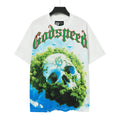 Godspeed Out of Money Skull Graphic T-Shirt — hero