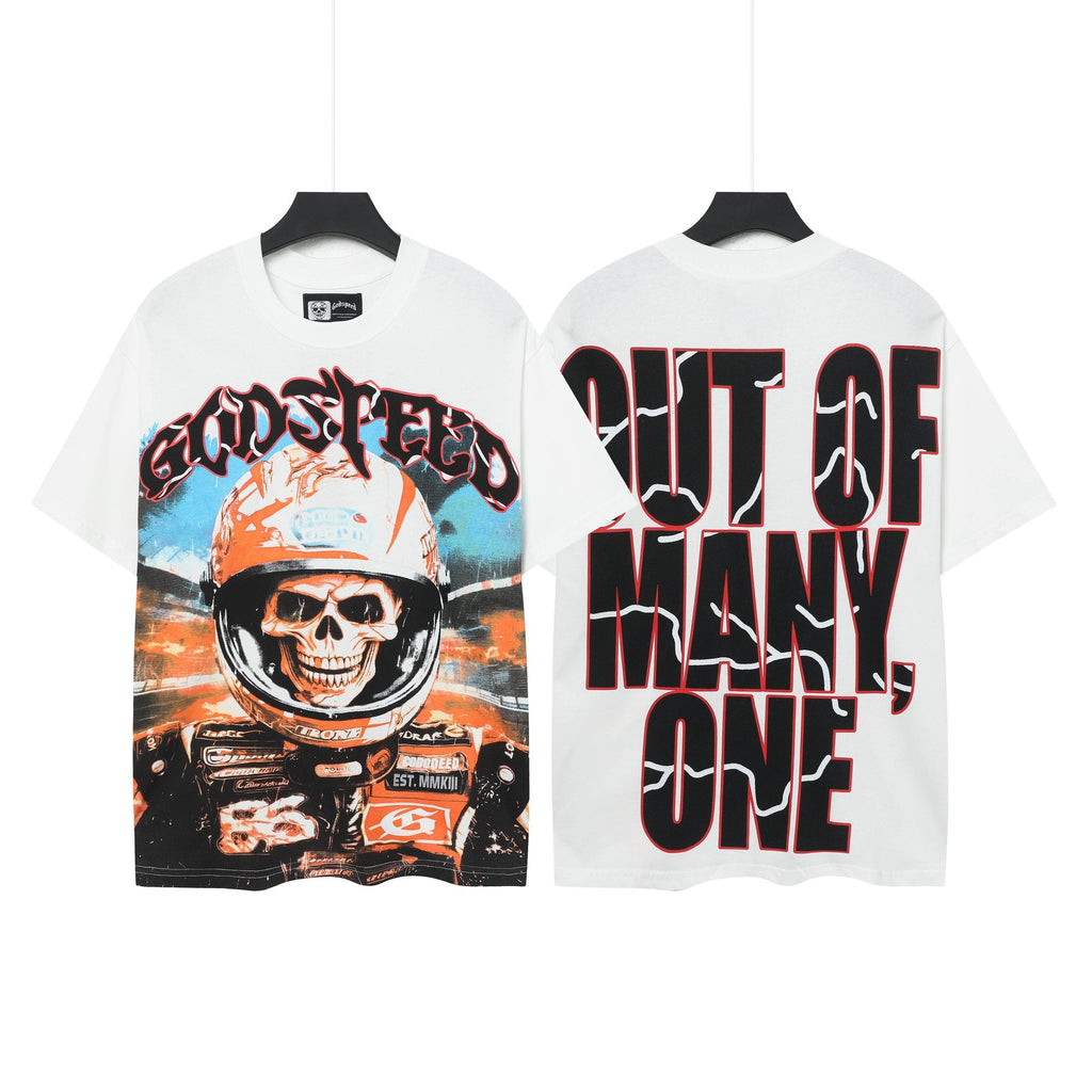 Godspeed Skull Racer Short-Sleeve Graphic T-Shirt — hero