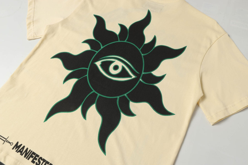 Godspeed Statue of Liberty Sun Eye Short-Sleeve T-Shirt — detail