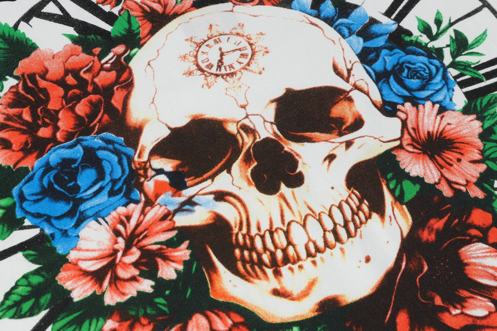 Godspeed Skull & Floral Graphic Short-Sleeve T-Shirt — detail