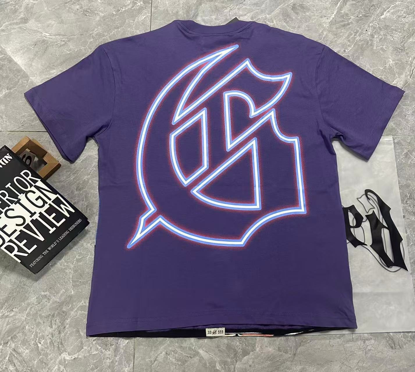 Godspeed Purple Washed Rock Graphic T-Shirt — back