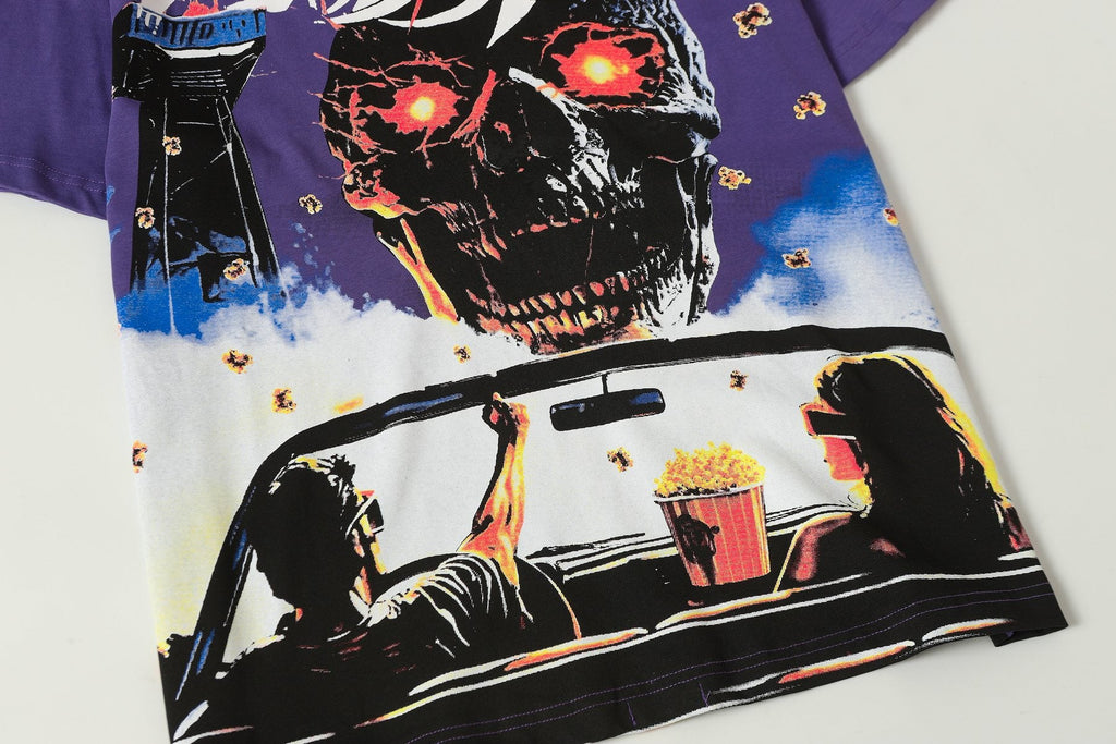 Godspeed Purple Washed Rock Graphic T-Shirt — detail