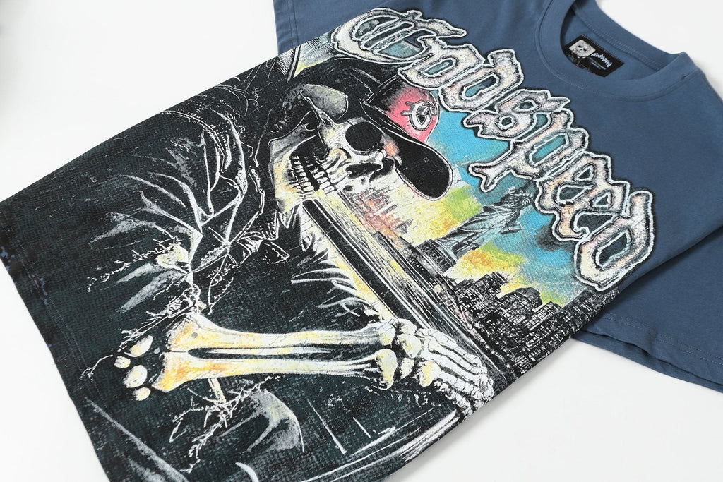 Godspeed Skull City Back Graphic T-Shirt — detail