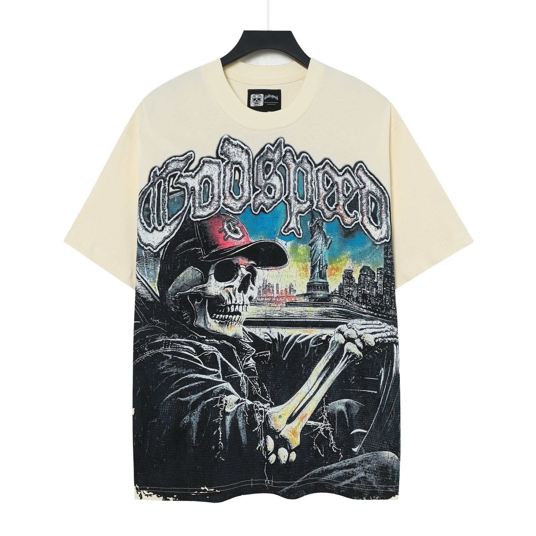 Godspeed Skull City Back Graphic T-Shirt — front