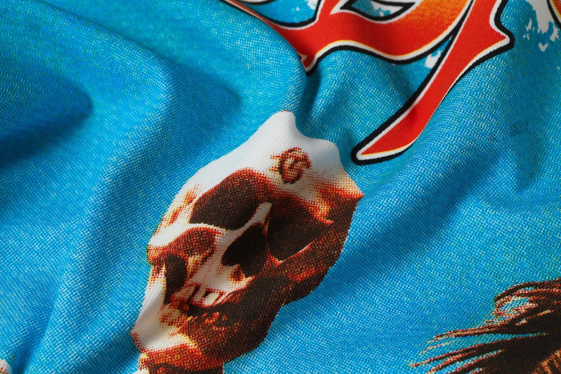 Godspeed Skeleton Surfer Graphic Short-Sleeve T-Shirt — detail