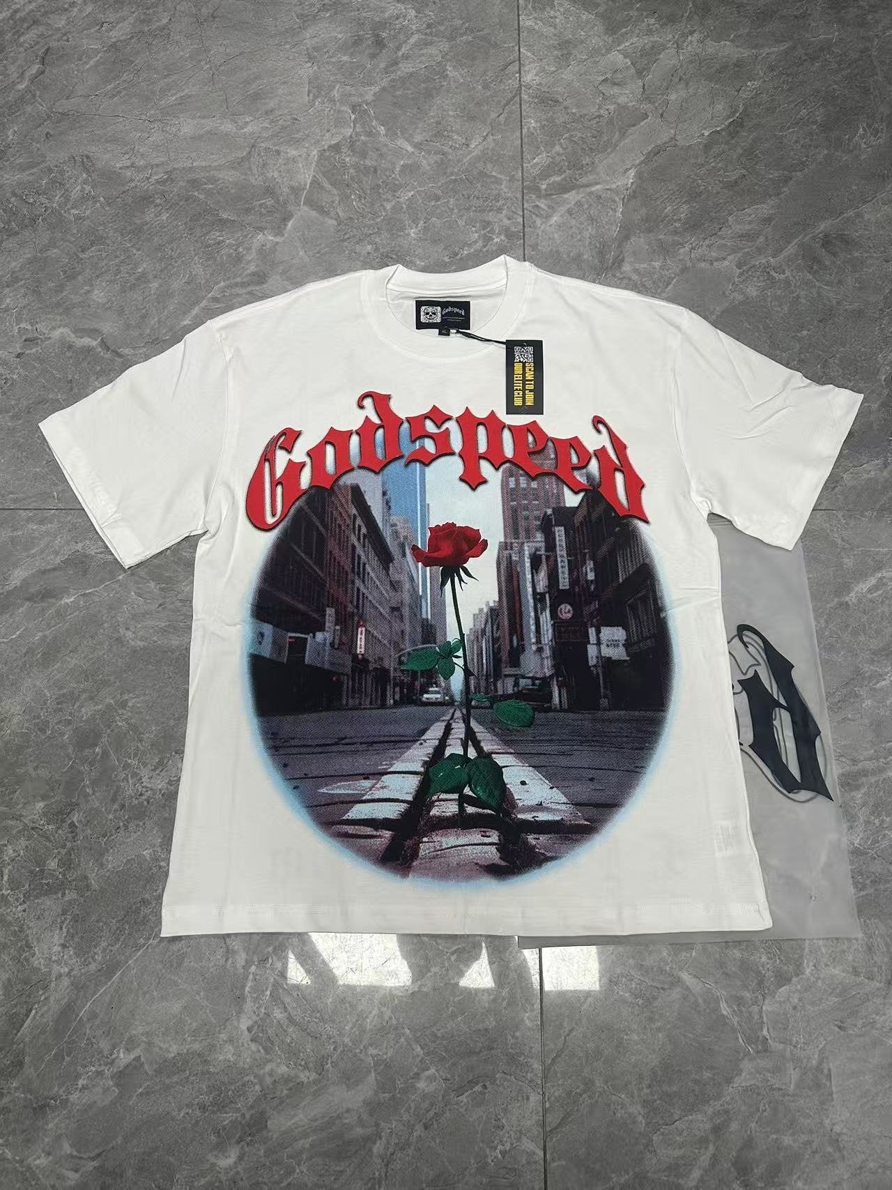 Godspeed Rock Graphic Short-Sleeve T-Shirt — front