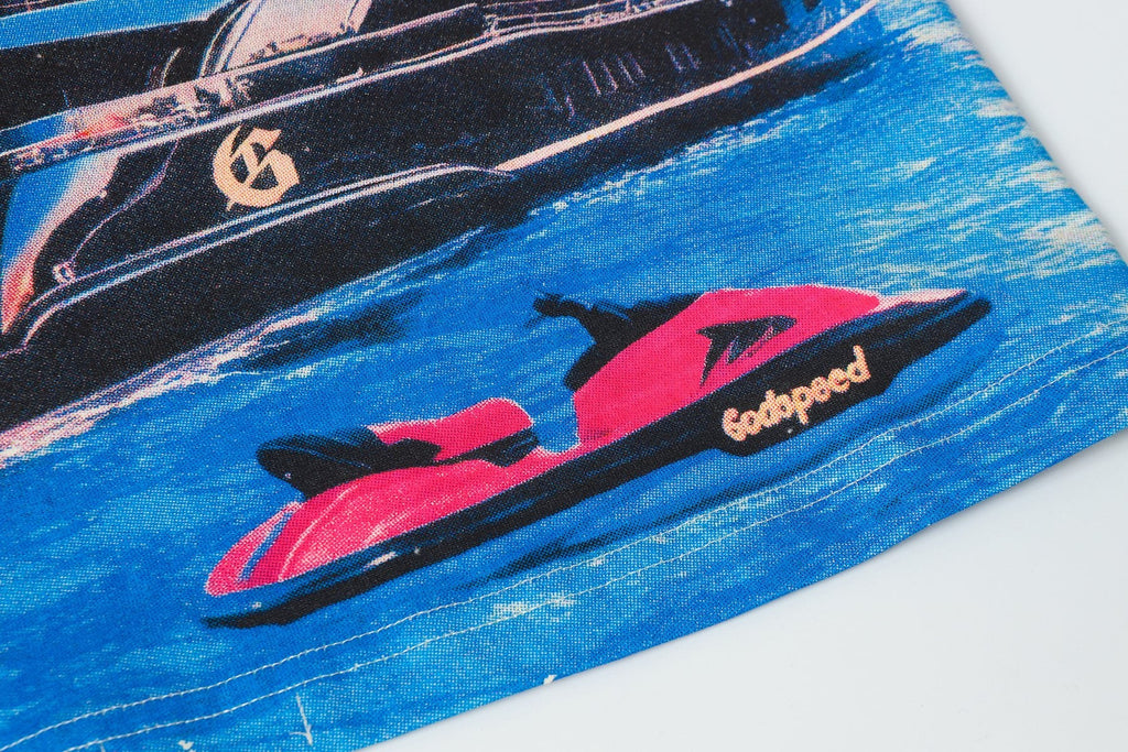 Godspeed Yacht Graphic Short-Sleeve T-Shirt — detail