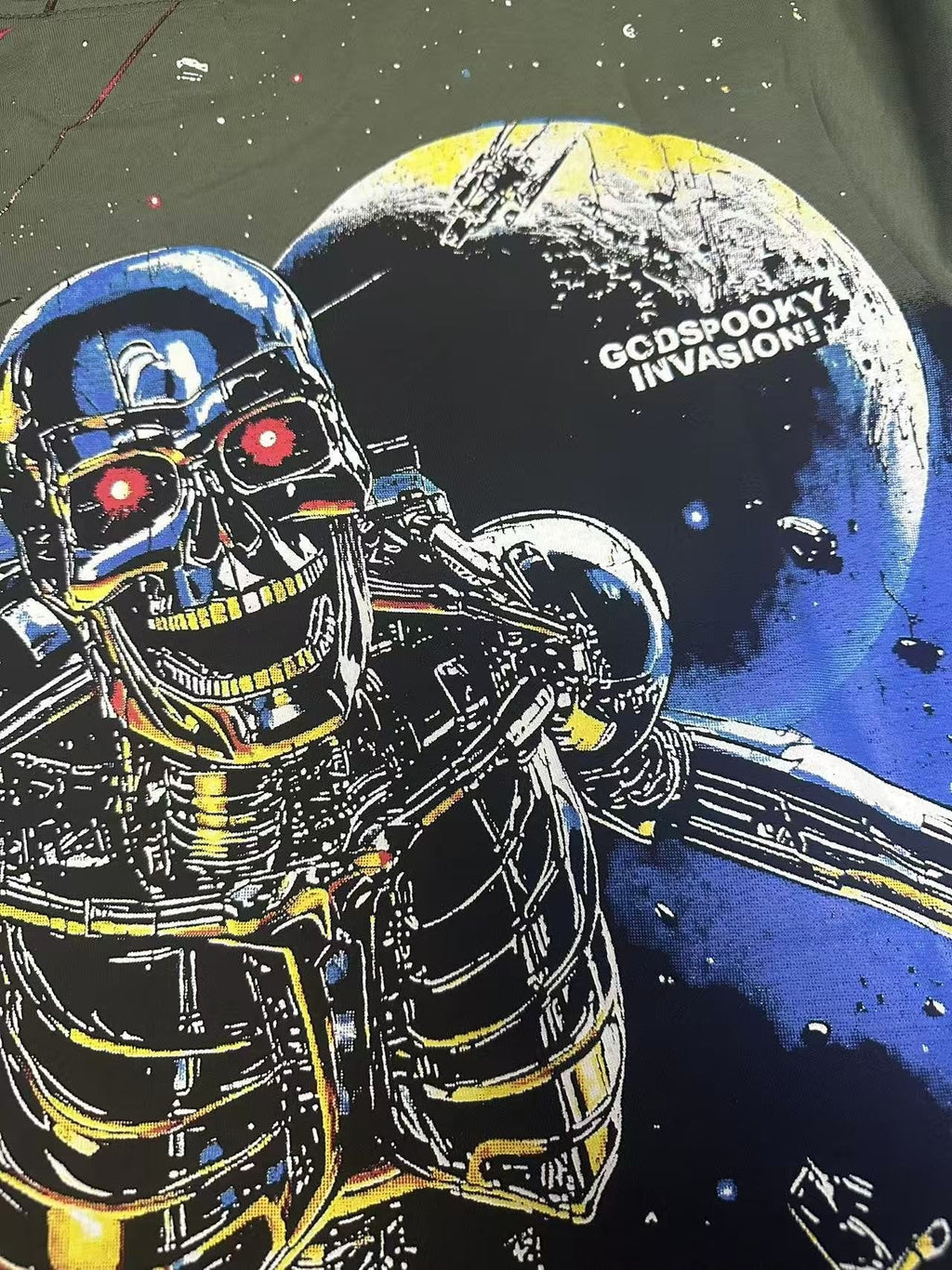 Godspeed Robot Space Graphic T-Shirt — detail