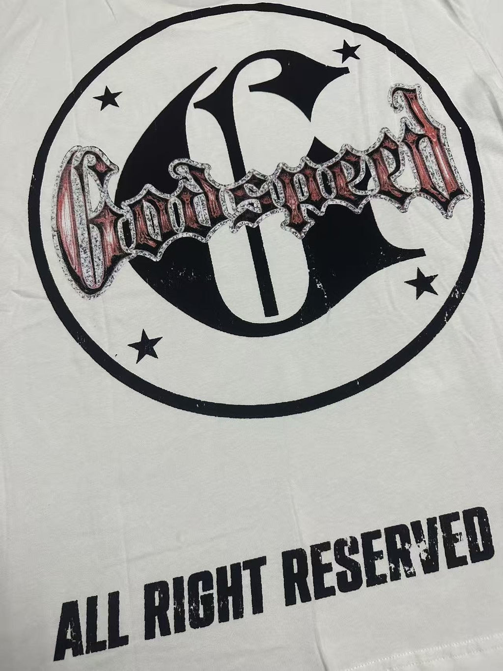 Godspeed Reaper Car Graphic T-Shirt — detail