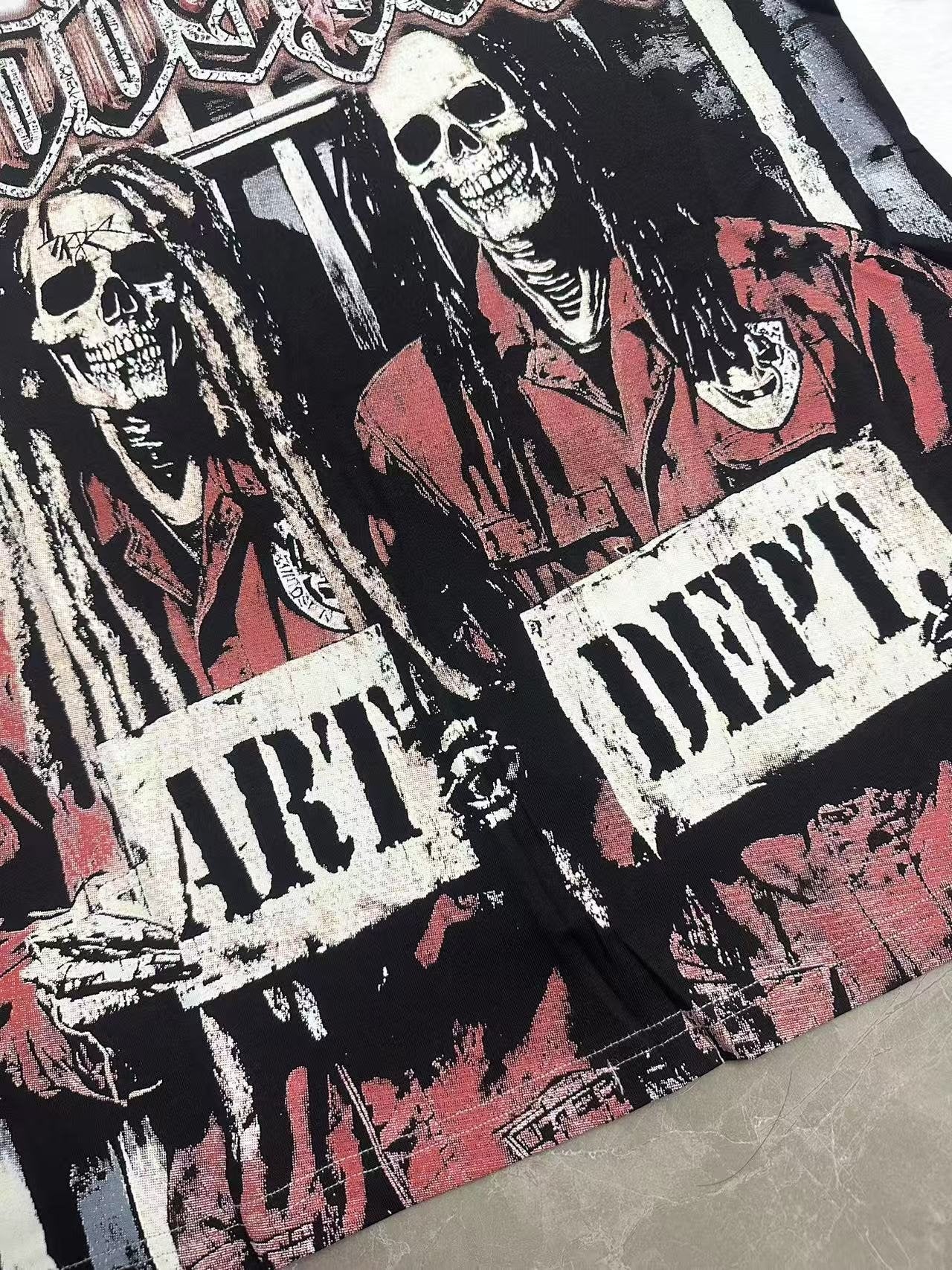 Godspeed Art Dept Skull Graphic T-Shirt — detail
