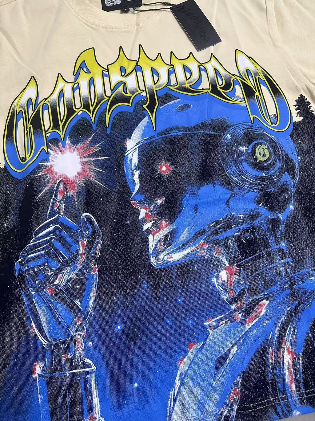 Godspeed Robot Graphic T-Shirt — detail