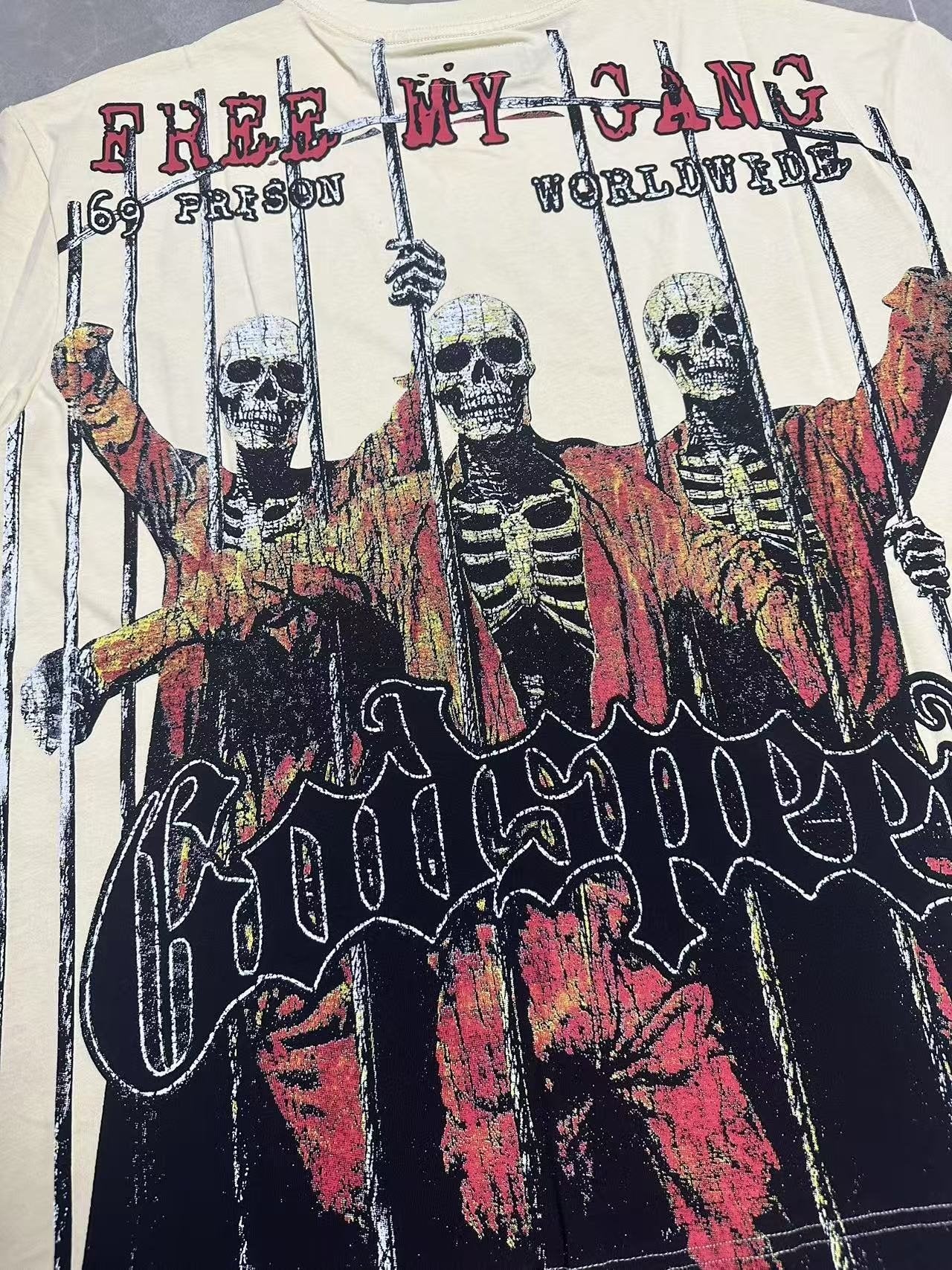 Godspeed Skeleton Graphic T-Shirt — detail