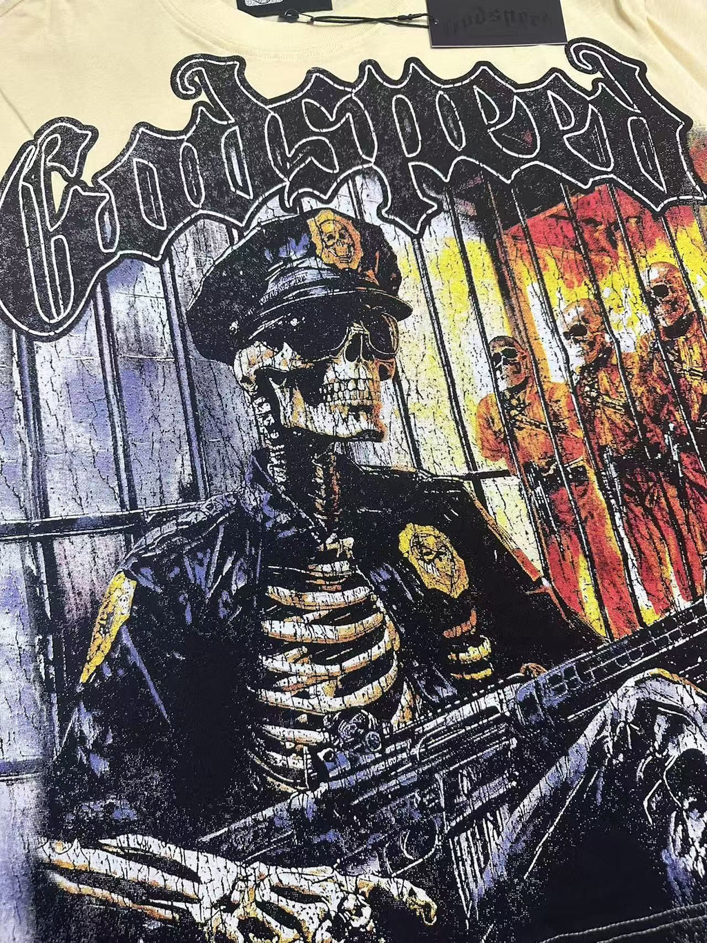 Godspeed Skeleton Graphic T-Shirt — detail