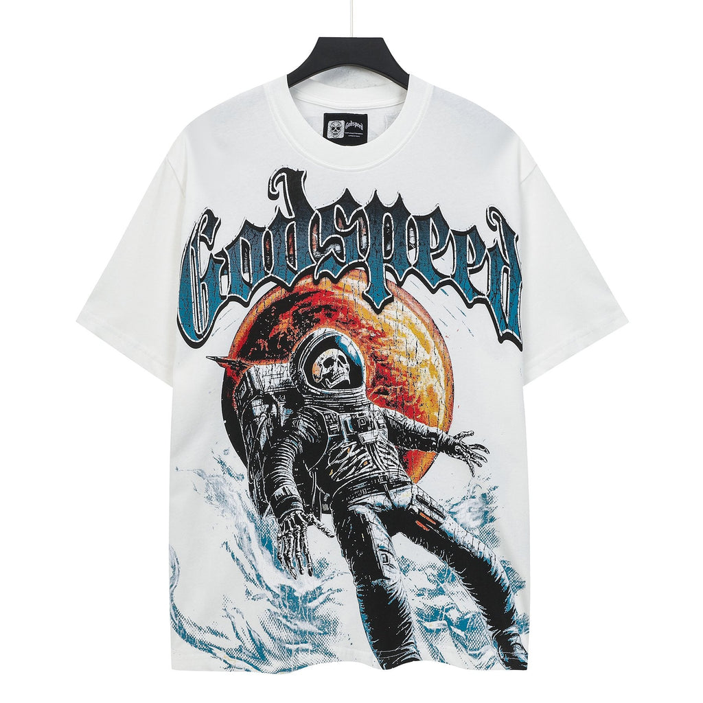 Godspeed Space Tour Astronaut Graphic T-Shirt — front