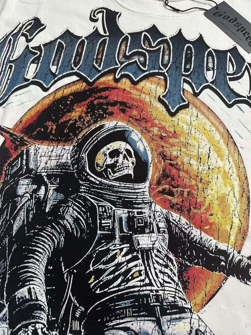 Godspeed Space Tour Astronaut Graphic T-Shirt — detail