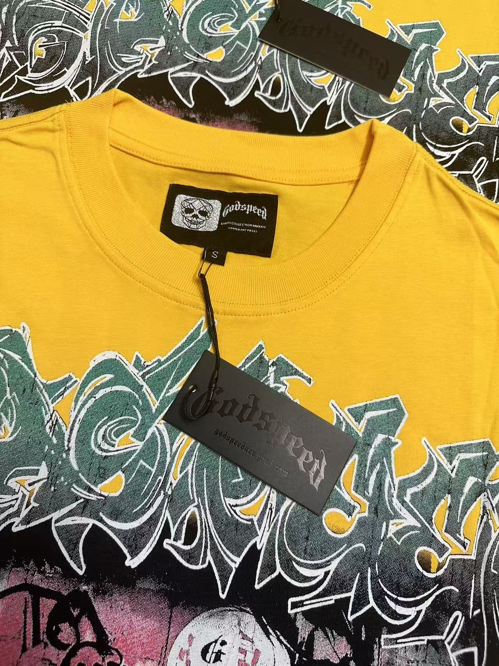 Godspeed Skeleton Graphic T-Shirt — neck_label