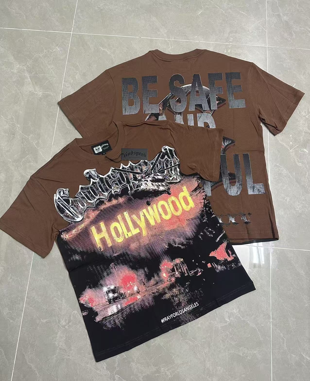Godspeed Pray for Los Angeles Graphic T-Shirt — context