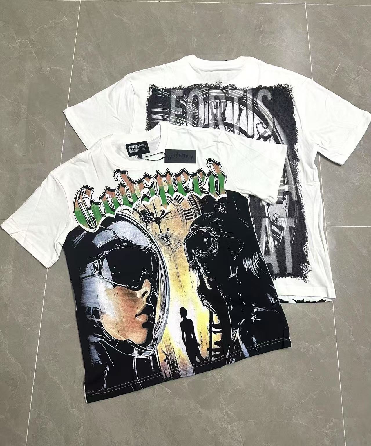 Godspeed Fortis Fortuna Graphic T-Shirt — context