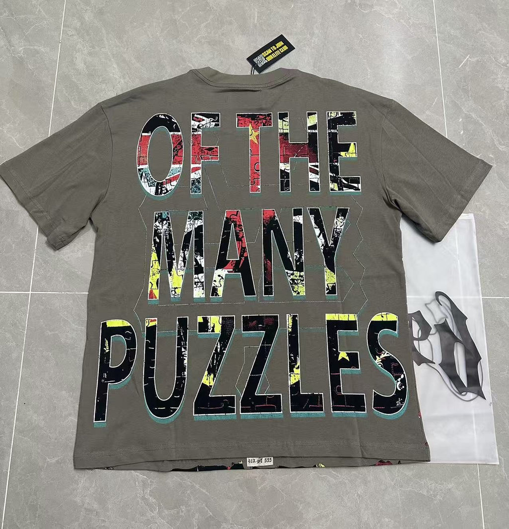 Godspeed Skull Puzzle Graphic Short-Sleeve T-Shirt — context