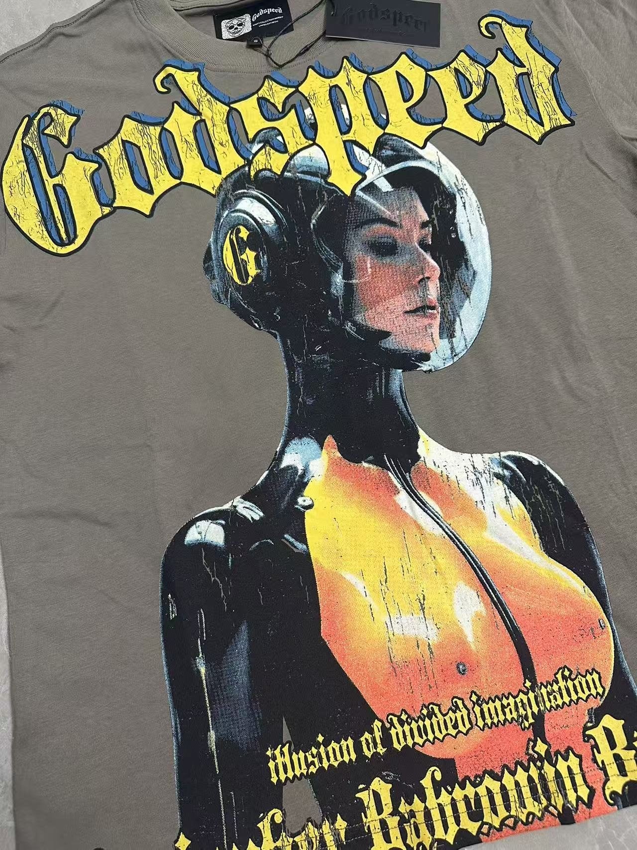 Godspeed Illusion Graphic Short-Sleeve T-Shirt — detail