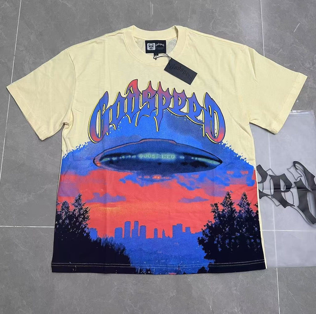 Godspeed UFO Sun-Eye Graphic T-Shirt — front