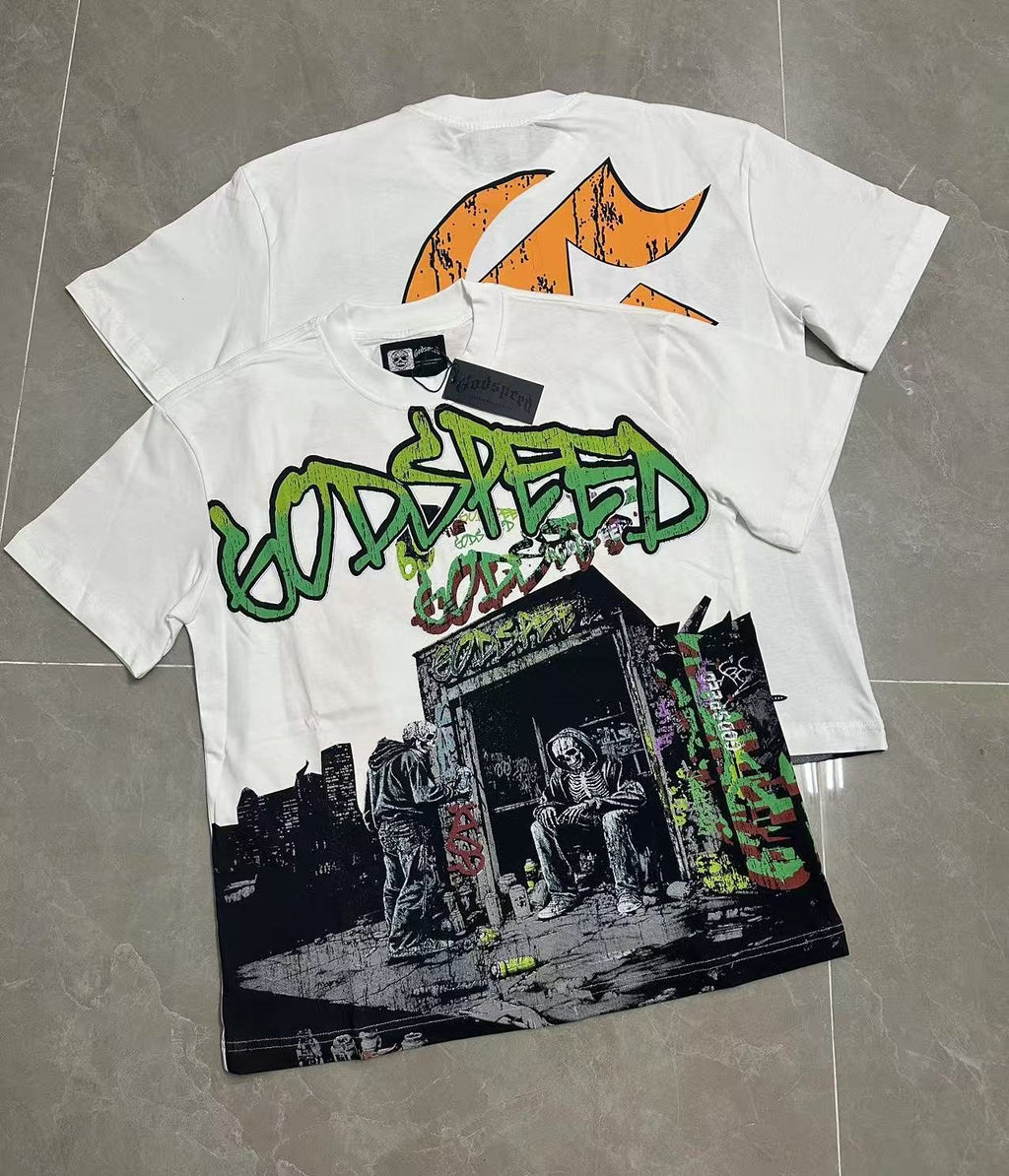 Godspeed Rock Graphic Short-Sleeve T-Shirt — context
