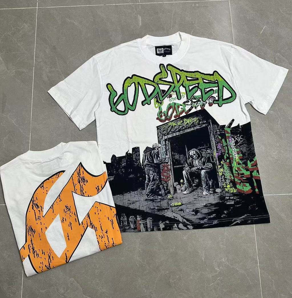 Godspeed Rock Graphic Short-Sleeve T-Shirt — context