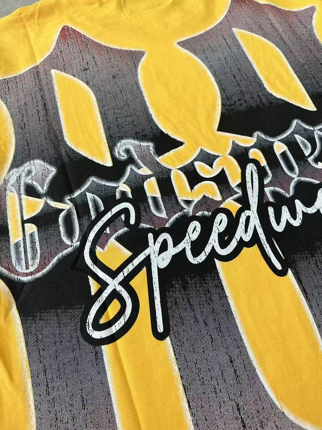 Godspeed Motorcycle Graphic T-Shirt — detail