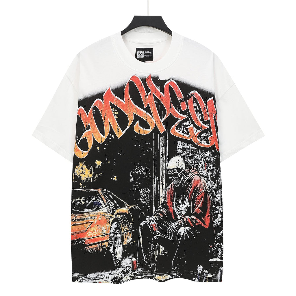 Godspeed Street Scene Graphic T-Shirt — hero