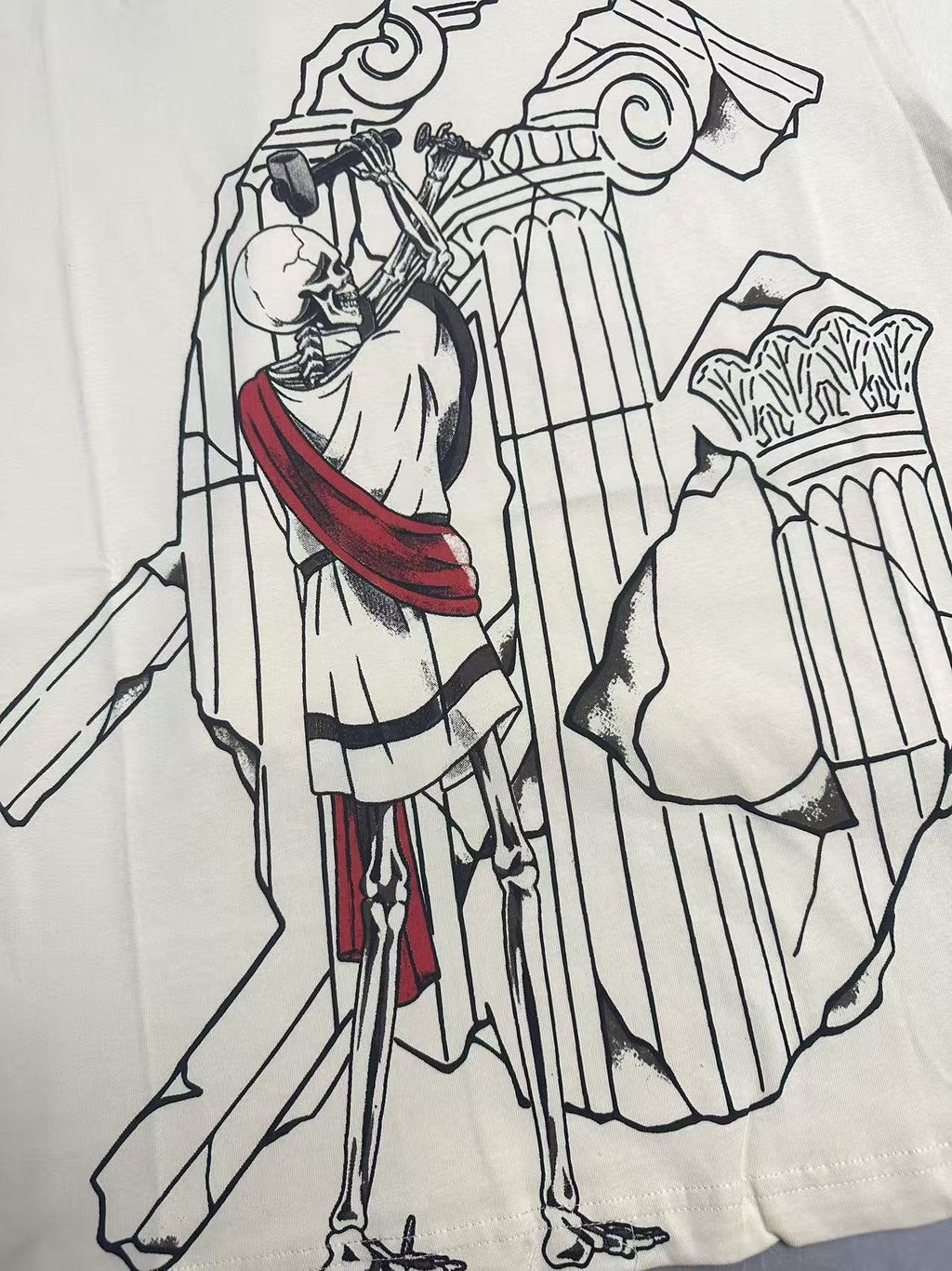 Godspeed Line-Art Graphic T-Shirt — detail