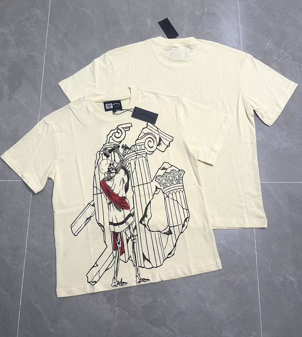 Godspeed Line-Art Graphic T-Shirt — context