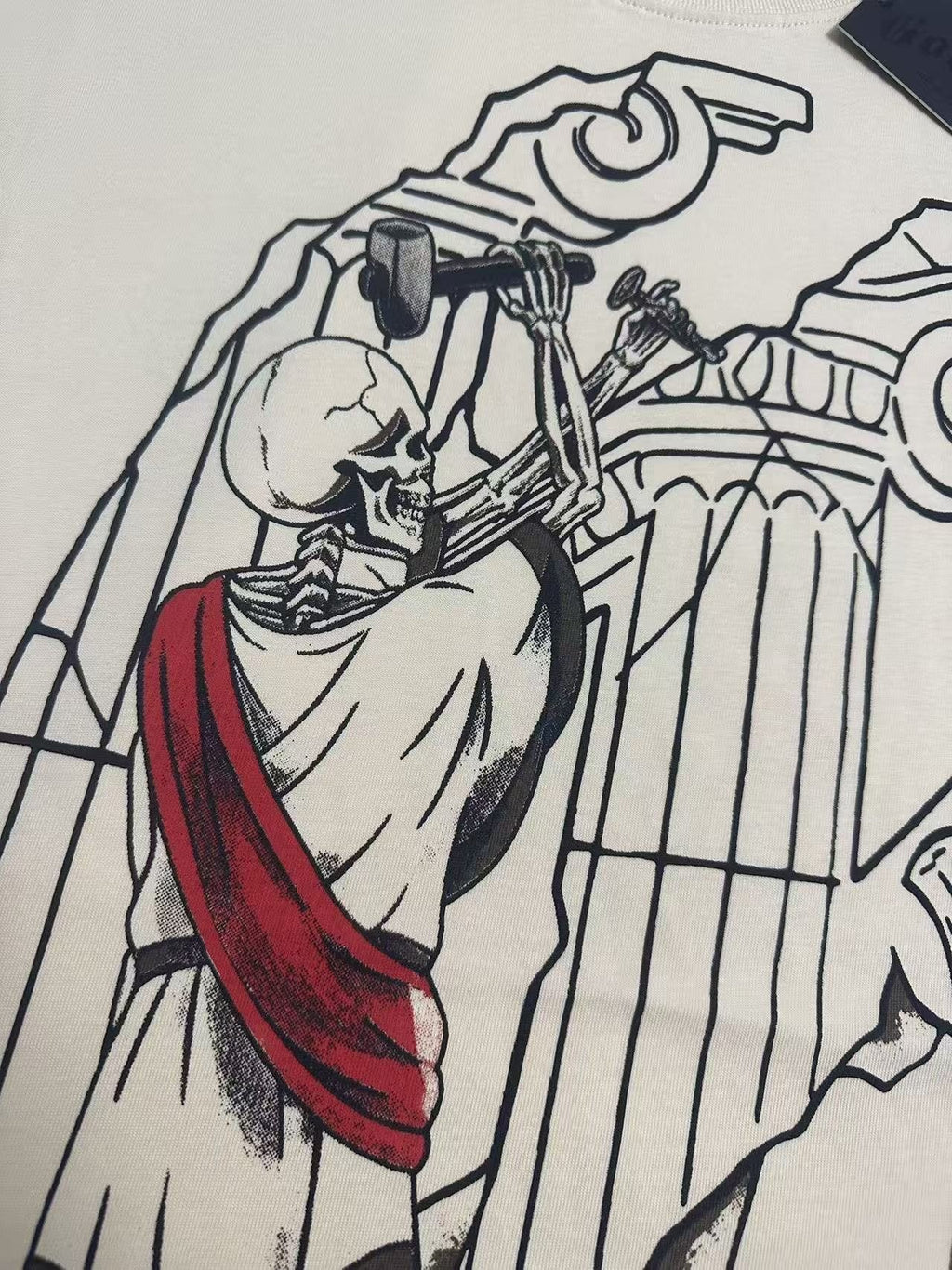 Godspeed Line-Art Graphic T-Shirt — detail