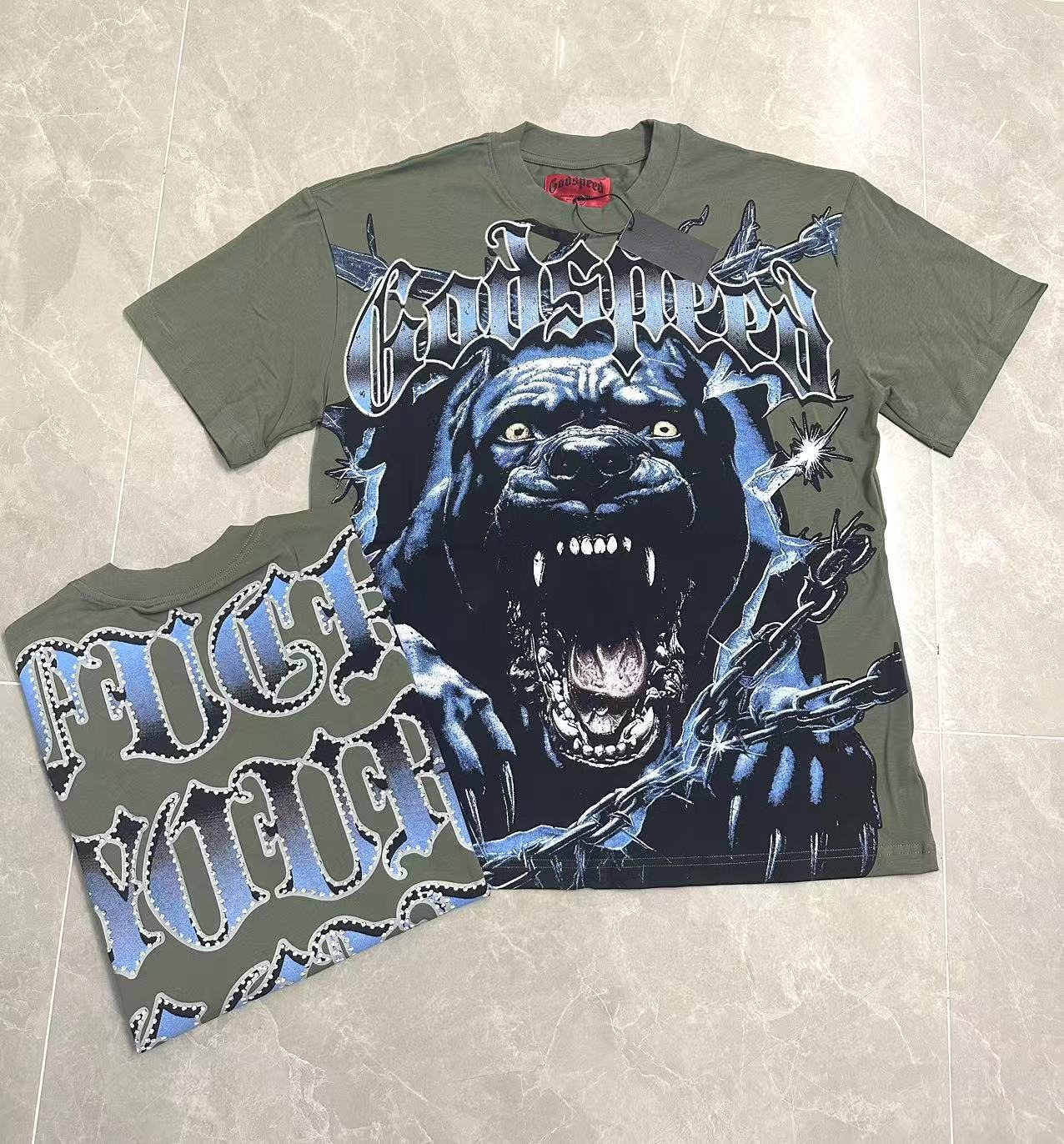 Godspeed Panther & Puck Your Society Graphic T-Shirt — context