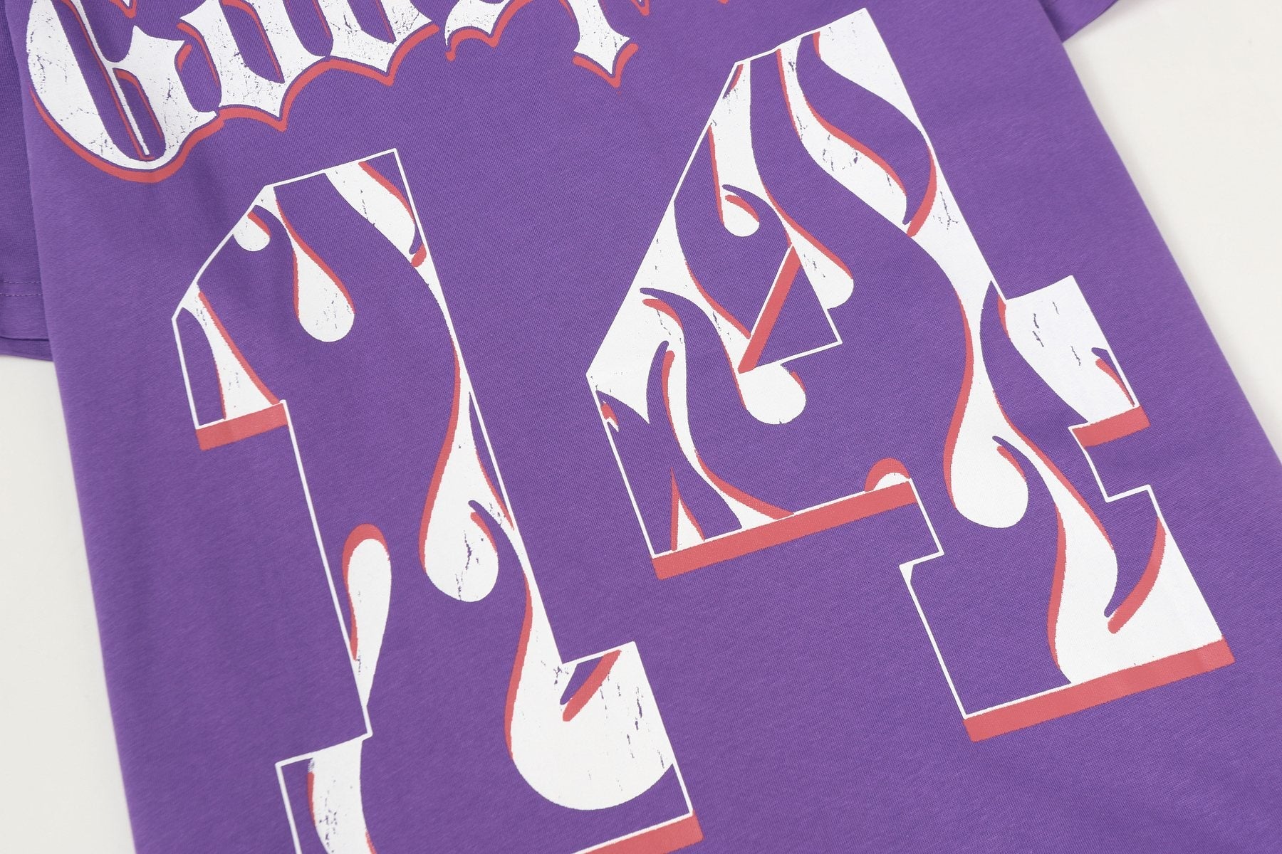 Godspeed Purple Baseball Graphic T-Shirt — detail