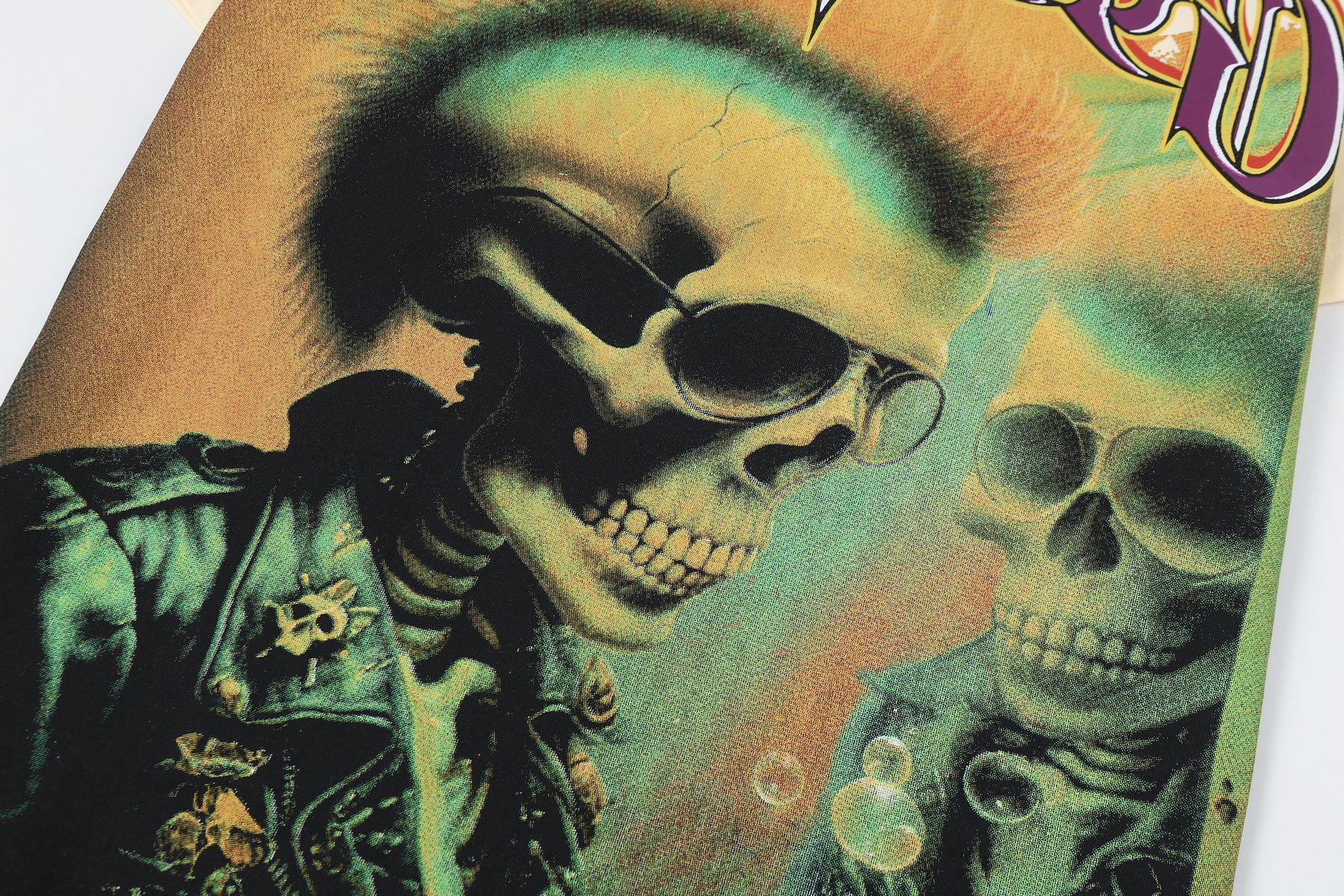 Godspeed Skull & Purple G Graphic T-Shirt — detail