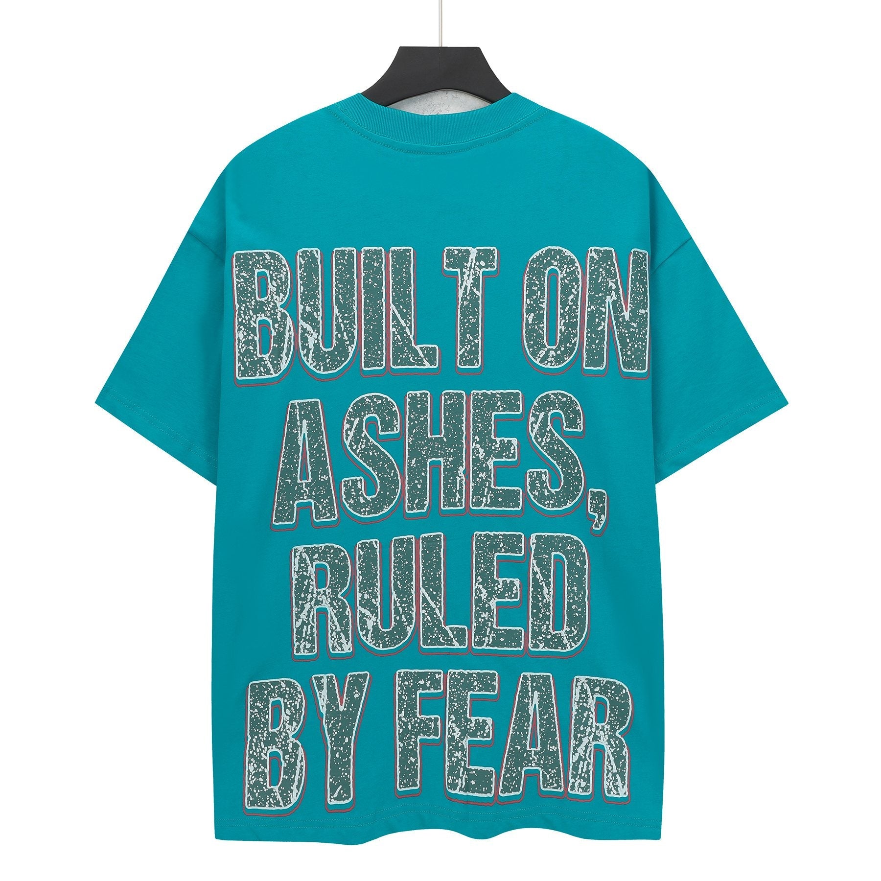 Godspeed Teal Skull Graphic Short-Sleeve T-Shirt — back