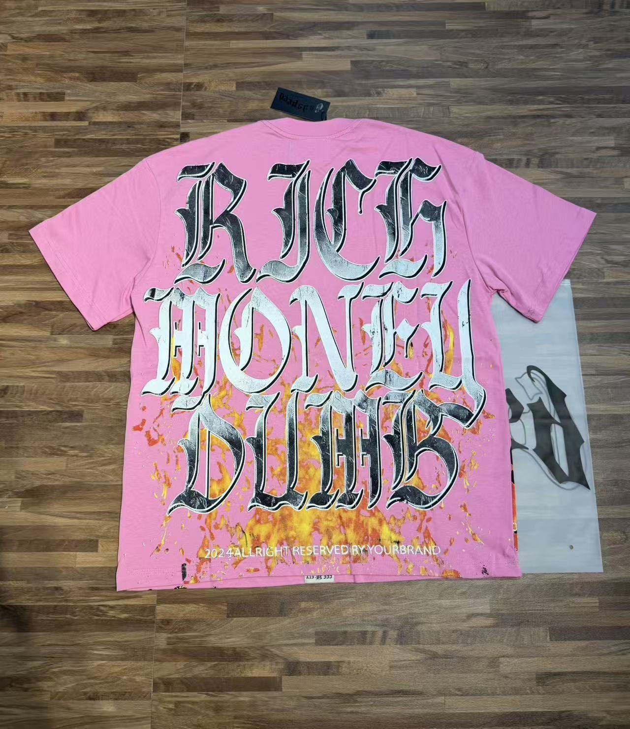 Godspeed Pink Skull Graphic T-Shirt — context