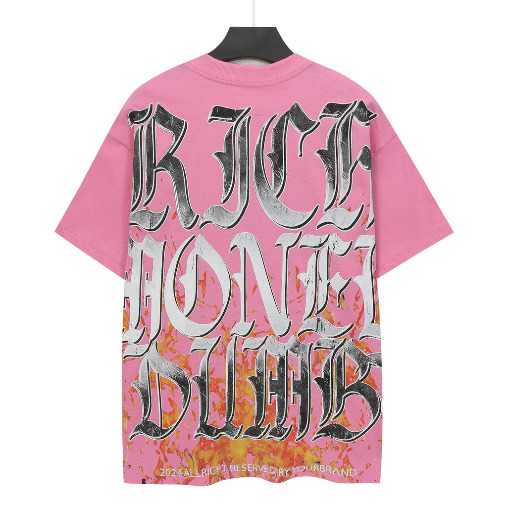Godspeed Pink Skull Graphic T-Shirt — back