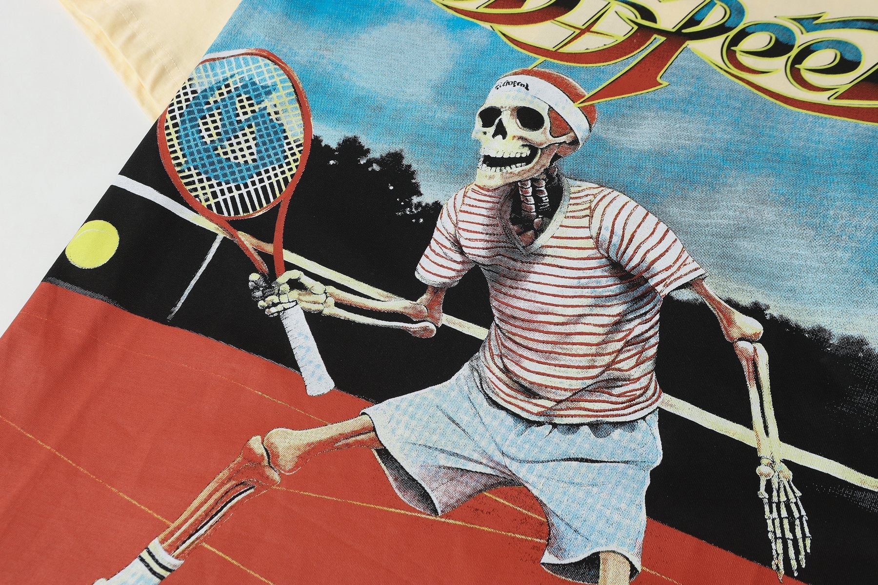 Godspeed Tennis Skeleton Graphic T-Shirt — detail