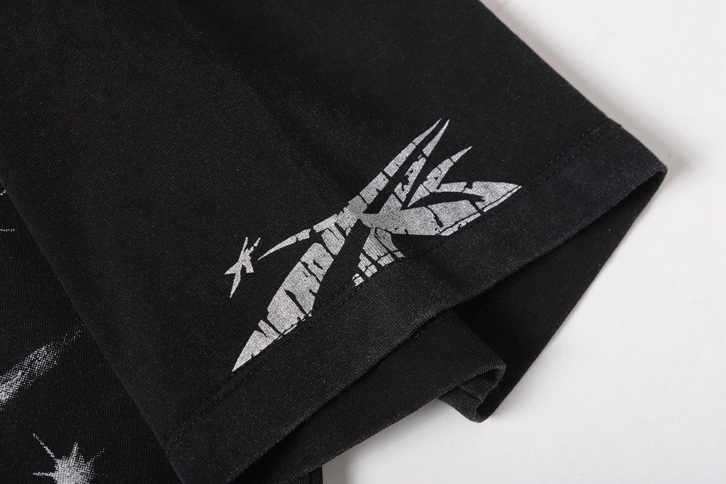 Hellstar Red Graphic Short-Sleeve T-Shirt — detail
