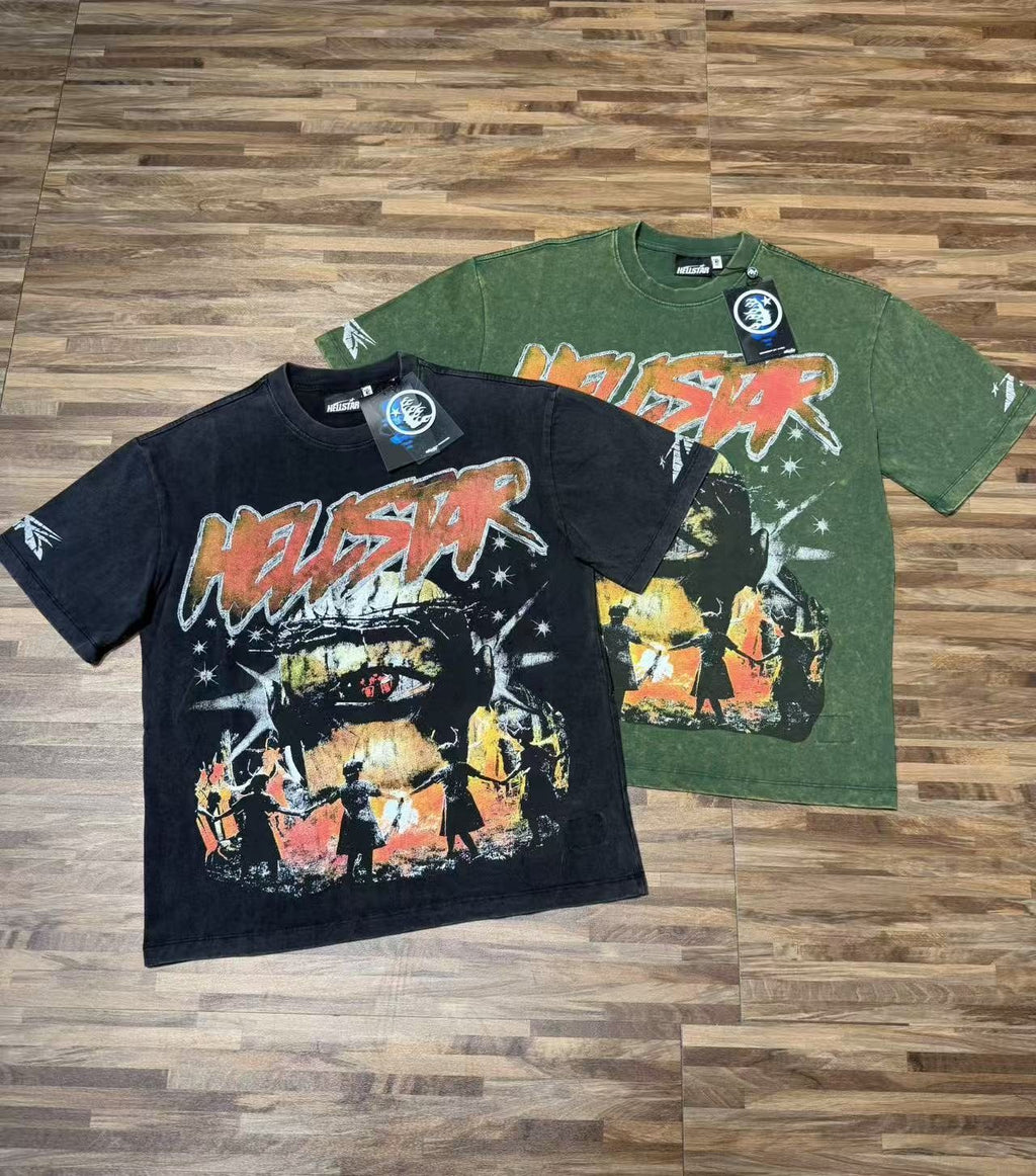 Hellstar Red Graphic Short-Sleeve T-Shirt — context