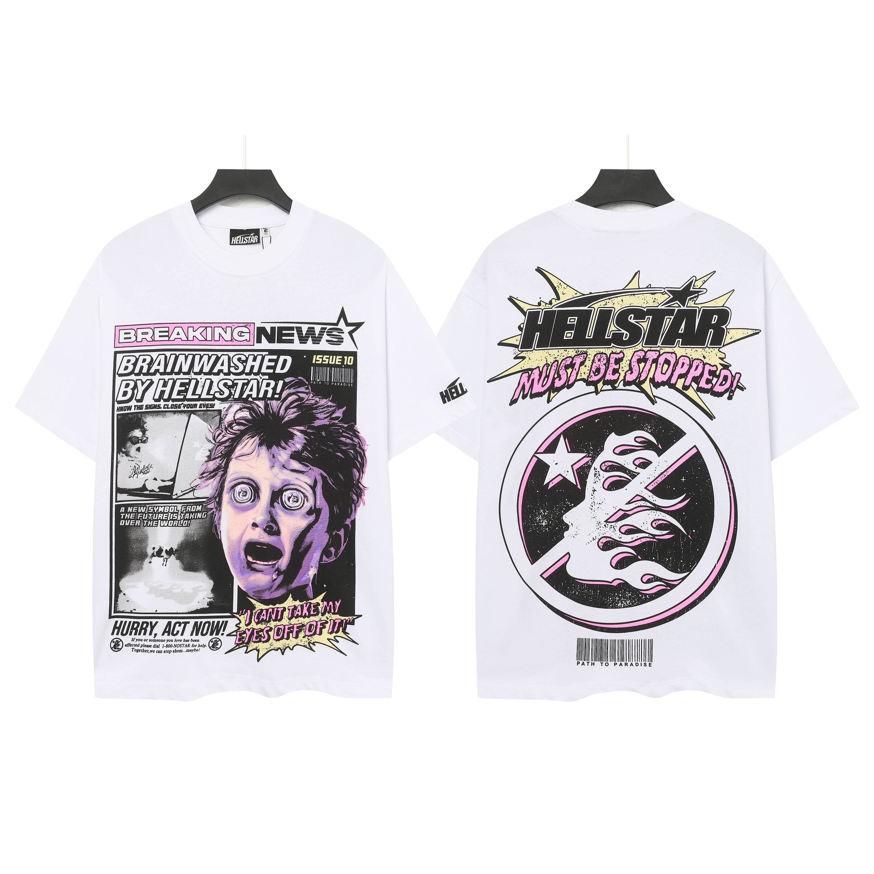 Hellstar Brainwashed Graphic T-Shirt — front