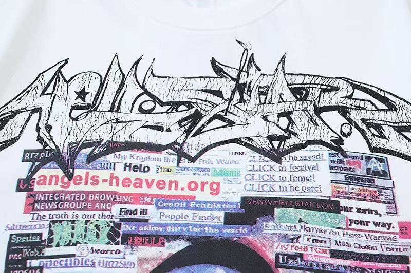 Hellstar Angels Heaven Graphic T-Shirt — detail